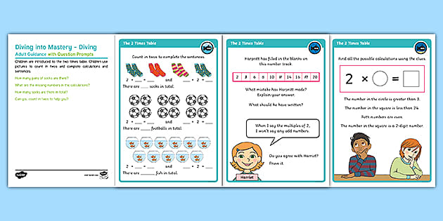 Year Diving Into Mastery Times Table Activity Cards