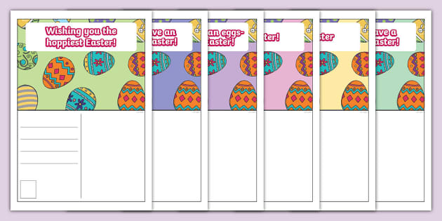 Easter Postcards (teacher made) - Twinkl