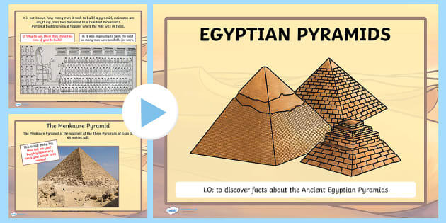 Ancient Egyptian Pyramids Lesson PowerPoint (teacher made)