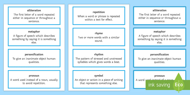 GCSE 'I started Early - Took my Dog' by Emily Dickinson Terms for Analysis