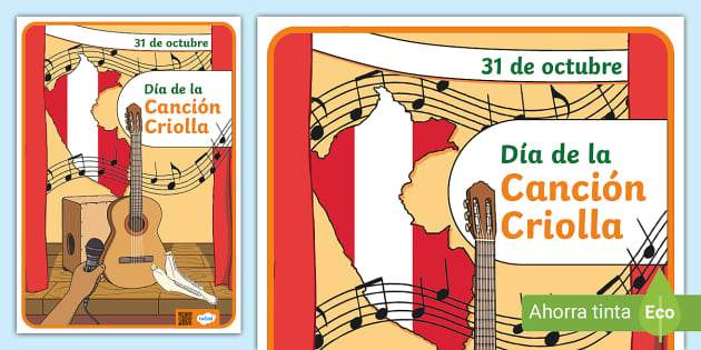 Afiche De La Canción Criolla Materiales Educativos Twinkl