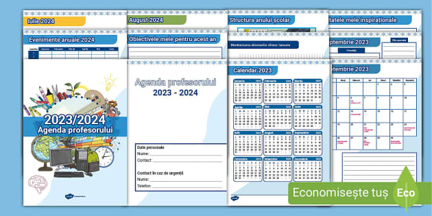 Agenda profesorului 2023-2024