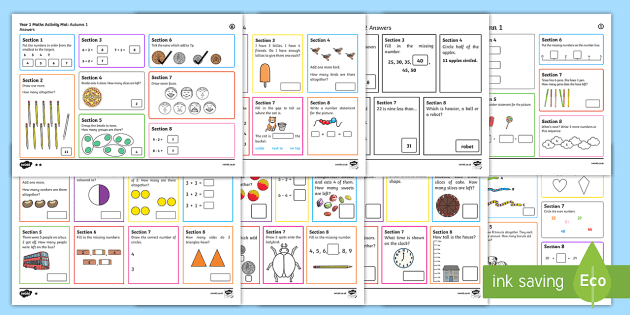 year 1 maths activity activity pack