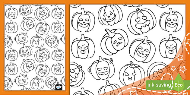 Happy Halloween Coloring Sheets (Teacher-Made) - Twinkl
