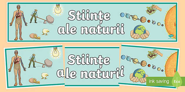 StiinÈ›e Ale Naturii Ccd Banner Teacher Made