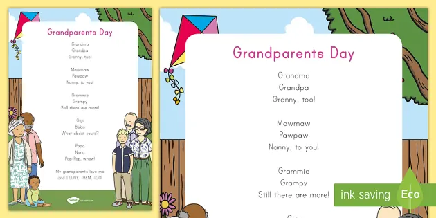 grandmother poems from kids