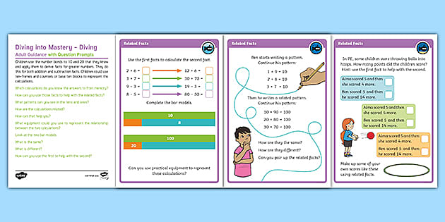 👉 Y2 Diving Into Mastery: Step 3 Related Facts Activity Cards