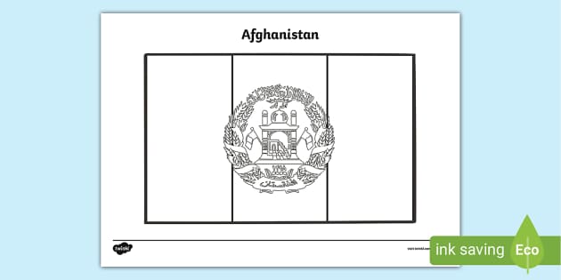 FREE! - Afghanistan Flag Colouring Sheet | Primary Resources