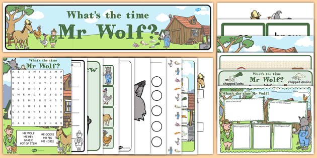 FREE! - Resource Pack to Support Teaching on What's The Time, Mr Wolf?