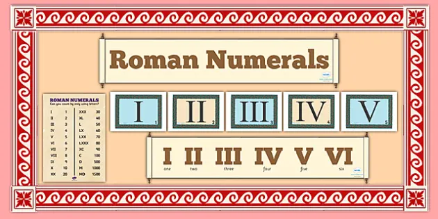 Roman Numeral Chart- 1 to 100 : r/coolguides