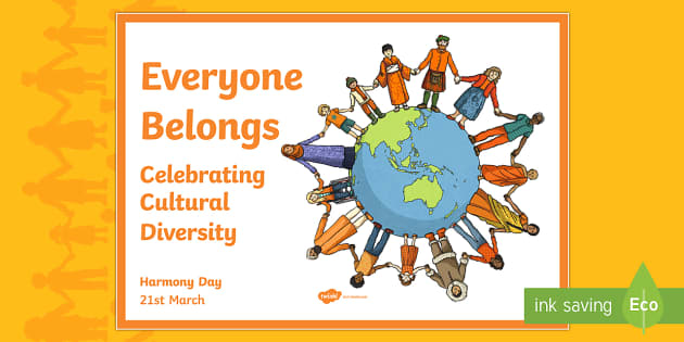 Australia Harmony Day With Alternative Earth Poster