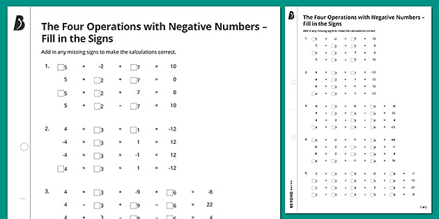 the-four-operations-with-negative-numbers-fill-in-the-signs