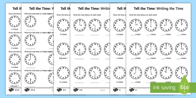 year 1 time activities differentiated worksheets twinkl