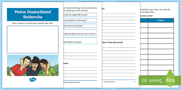 All about Germany KS2 Language Activity Booklet - German