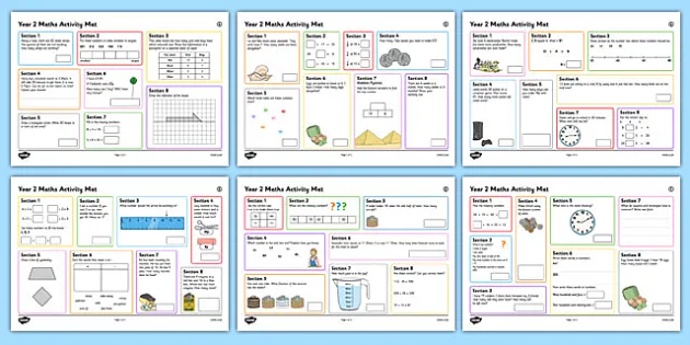 year 2 summer 2 maths activity mats teacher made