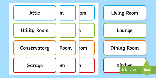 About the House - Room Signs | Resources | Twinkl - Twinkl