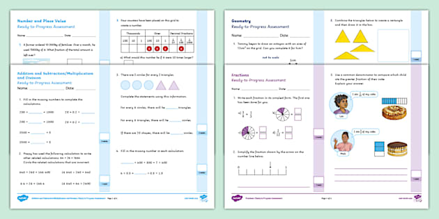 👉 Year 6 Maths Ready to Progress Assessment Pack - Twinkl