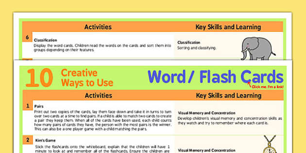 10 Creative Ways to Use Word Cards (teacher made) - Twinkl