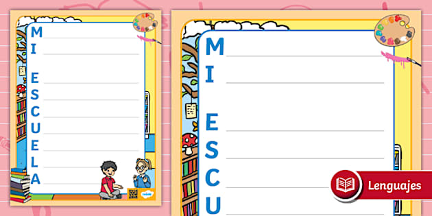 Acróstico - Mi Escuela (Hecho Por Educadores) - Twinkl