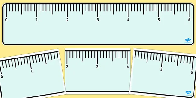 Six-Inch Printable Ruler (Teacher-Made) - Twinkl