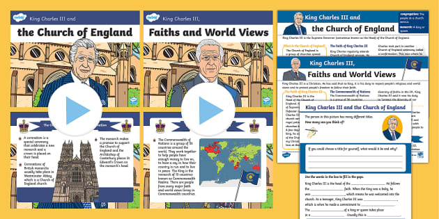 KS1 King Charles III, Faiths And Worldviews Teaching Pack