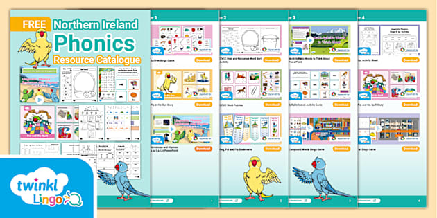 FREE Twinkl Lingo Northern Ireland Phonics Resource Catalogue