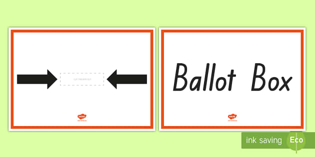 Make A Ballot Box Activity (teacher Made) - Twinkl