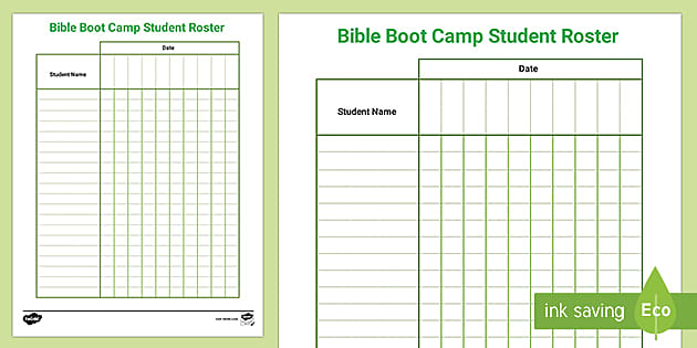 Vacation Bible School Roster | Christian Ed. | Twinkl USA