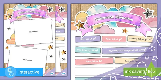 Babymoon Memories - My Baby Journal (Teacher-Made) - Twinkl