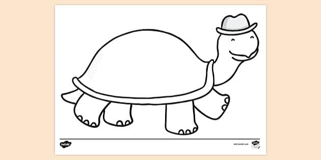 Cute Cartoon Tortoise coloring page - Download, Print or Color Online for  Free