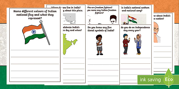 Independence Day Writing Task - India Writing Prompts