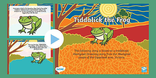 FREE! - Tiddalick the Frog PowerPoint-Australia - Twinkl