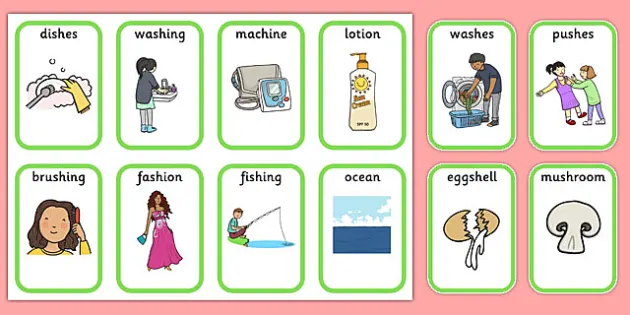 Medial Sh Playing Cards Speech Sounds Phonology Articulation Speech