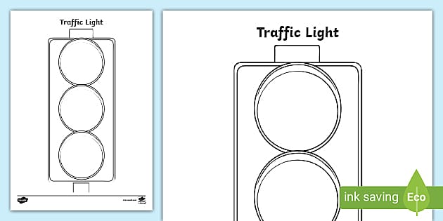 Traffic Light Template (teacher made) Twinkl
