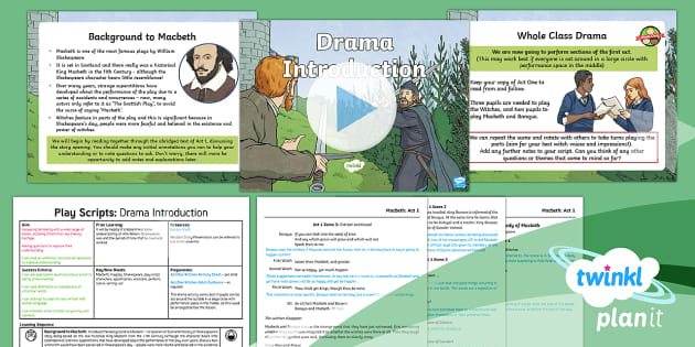 Features of a Play Script - Playscripts KS2 PPT - Twinkl