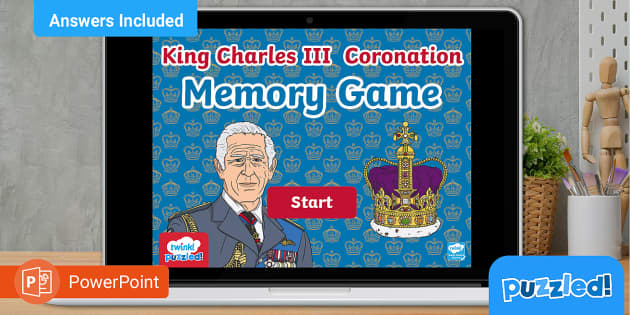 King Charles Iii's Coronation Game. Hangman. Celebration. 