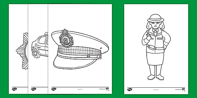 police station coloring pages for kids