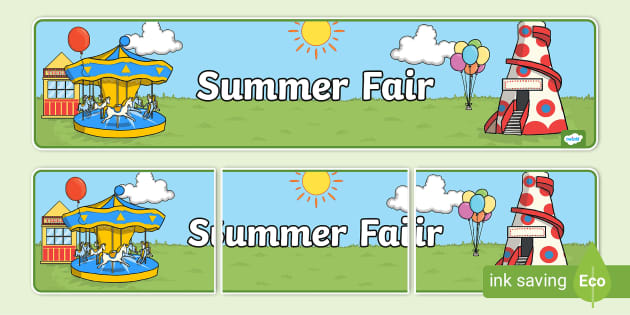 Summer Fair Display Banner (teacher made) - Twinkl