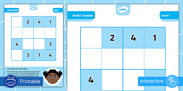 SUDOKUS for KIDS  Math Sudoku Puzzles Ready to print