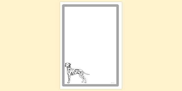 free-dalmatian-page-border-teacher-made-twinkl