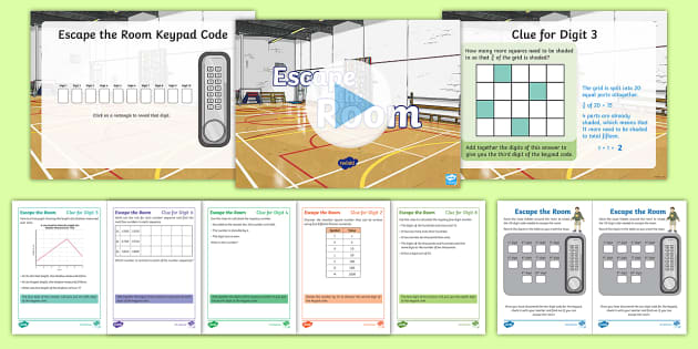 Maths Escape Room Uks2 Resource Game Primary Resources