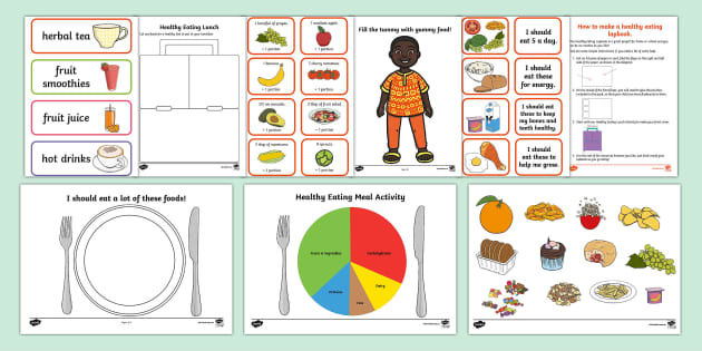 Healthy Eating Lapbook Creation Pack - Twinkl