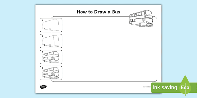 How to Draw a School Bus - Easy Drawing Tutorial For Kids