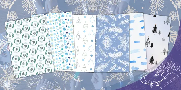 Christmas Patterns Wrapping Paper