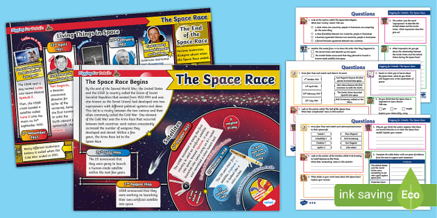 Bbc Space Race Episode 1 Race For Rockets UKS2 Digging for Details: The Space Race Infographic Comprehension Activity