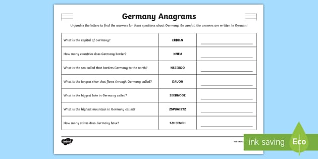 6 Top Anagrams Teaching Resources