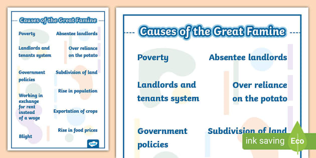 causes of famine essay