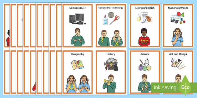 BSL KS1 Visual Timetable