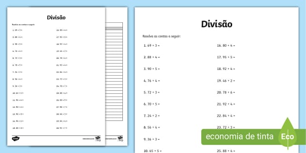 Fixando os fatos básicos da divisão