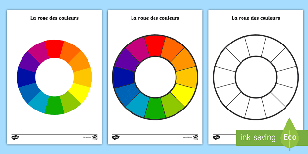 Poster d'affichage : La roue des couleurs - Twinkl
